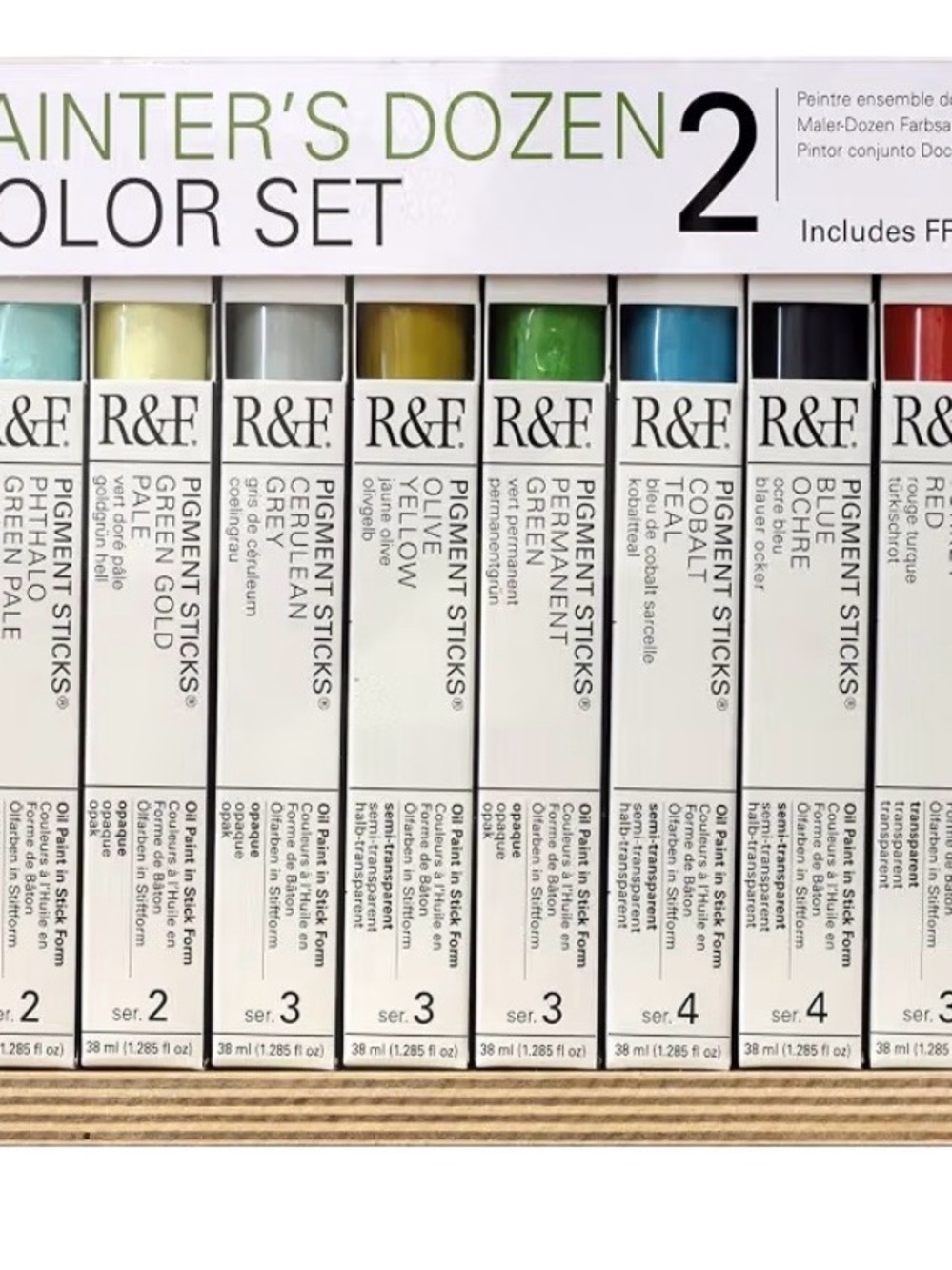R&F Pigment Sticks Painter's Dozen 2 Color Set - Multicolor